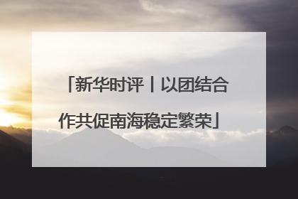 新华时评丨以团结合作共促南海稳定繁荣